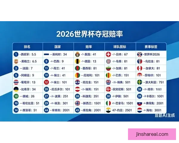 深度解析2026世界杯投注赔率走势与热门球队冠军概率全景预测分析